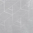 Firana ELSI z etaminy z geometrycznym nadrukiem - 140 x 250 cm - biały 6