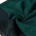 Ręcznik LEON z żakardowym wzorem w paski - 50 x 90 cm - czarny 4