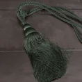 Dekoracyjny sznur do upięć z chwostem - dł. 76 cm - butelkowy zielony 1