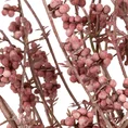 GAŁĄZKA Z DROBNYMI JAGODAMI, kwiat sztuczny dekoracyjny z pianki foamiran - dł. 50 cm dł. z liśćmi 30 cm - ciemnoróżowy 2
