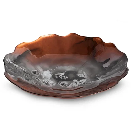 TERRA COLLECTION Misa MOROCCO z barwnego szkła artystycznego TERRA COLLECTION Misa MOROCCO z barwnego szkła artystycznego - ∅ 40 x 7 cm
