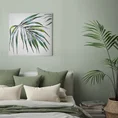 Obraz RONIN ręcznie malowany na płótnie liść palmy - 30 x 30 cm - kremowy 3