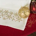Ręcznik świąteczny SANTA 16 bawełniany ze złotym haftem śnieżynek - 50 x 90 cm - biały 6