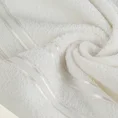Ręcznik MANOLA z bordiurą podkreśloną żakardowymi paseczkami - 30 x 50 cm - biały 5