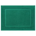 REINA LINE Dywanik łazienkowy z bawełny frotte zdobiony wzorem w zygzaki - 50 x 70 cm - ciemnozielony 2