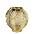 Lampion dekoracyjny MELA złoty z metalu - ∅ 22 x 23 cm - złoty 2