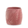 Osłonka ceramiczna na doniczkę SENA z wytłaczanym wzorem - ∅ 22 x 20 cm - różowy 3