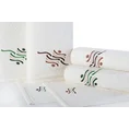 Komplet ręczników VICTOR z haftem w kartonowym opakowaniu - 30x50, 50x90, 70x140 cm - fioletowy 3