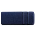 Ręcznik MANOLA z bordiurą podkreśloną żakardowymi paseczkami - 50 x 90 cm - niebieski 3