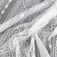 Zasłona ADORA w stylu boho ażurowa zdobiona subtelnymi chwostami - 140 x 270 cm - biały 11