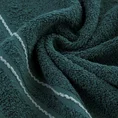 Ręcznik EMINA bawełniany z bordiurą podkreśloną klasycznymi paskami - 70 x 140 cm - turkusowy 5