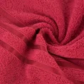 Ręcznik z elegancką bordiurą w lśniące pasy - 30 x 50 cm - czerwony 5