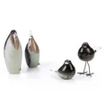 Pingwin PEDRO - ręcznie wykonana figurka dekoracyjna ze szkła artystycznego - 8 x 8 x 22 cm - wielokolorowy 2