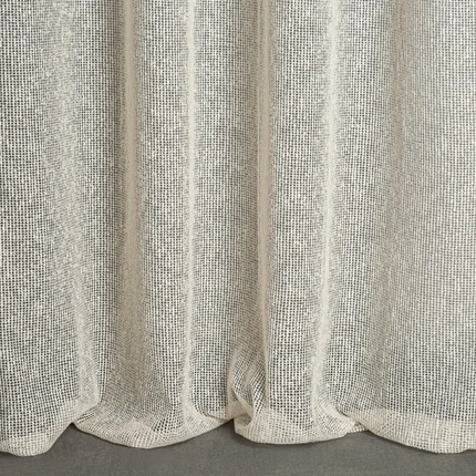 TERRA COLLECTION Zasłona SEVILLE z miękkiej siatki w stylu eko wykończona obciążnikiem TERRA COLLECTION Zasłona SEVILLE z miękkiej siatki w stylu eko wykończona obciążnikiem - 140 x 270 cm