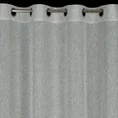 Zasłona KENDAL z tkaniny o strukturze drobnej siatki przetykanej srebrną nicią - 140 x 250 cm - popielaty 6