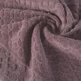Ręcznik z żakardowym wzorem - 70 x 140 cm - fioletowy 5