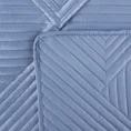 Narzuta SIMONA z miękkiego i matowego welwetu pikowana w jodełkę metodą hot press - 230 x 260 cm - niebieski 5