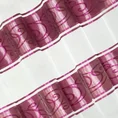 Zasłonę gotową LISA uszyto z ekskluzywnej tkaniny devore - organdyny o delikatnym połysku zdobionej poziomymi pasami z ornamentem - 140 x 250 cm - amarantowy 4