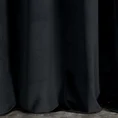 Zasłona AMELIA z dwóch rodzajów miękkiego welwetu w eleganckiej czerni - 140 x 270 cm - czarny 3