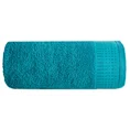 Ręcznik STELLA z bawełny z żakardową bordiurą z drobnymi punkcikami - 50 x 90 cm - turkusowy 3