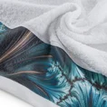 EWA MINGE Ręcznik CHIARA z bordiurą zdobioną fantazyjnym nadrukiem - 50 x 90 cm - biały 4
