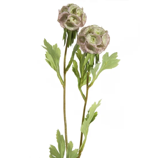 DRIAKIEW GWIAŹDZISTA kwiat sztuczny dekoracyjny z płatkami z jedwabistej tkaniny - ∅ 6 x 50 cm - zielony