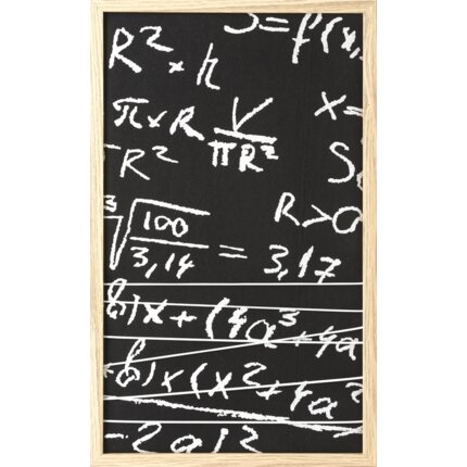 OBRAZ MATH 33 x 1 x 55 cm czarny,biały
