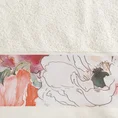 EUROFIRANY PREMIUM Ręcznik CHLOE z bordiurą z kwiatowym nadrukiem - 50 x 90 cm - kremowy 2