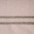 Bieżnik ze srebrną nicią zdobiony cyrkoniami - 70 x 150 cm - różowy 2
