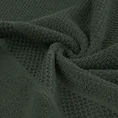 Ręcznik DANNY bawełniany o ryżowej strukturze podkreślony żakardową bordiurą o wypukłym wzorze - 50 x 90 cm - zielony 4