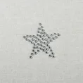 Bieżnik świąteczny MERRY z aplikacją z gwiazdkami z cyrkonii - 33 x 140 cm - naturalny 4