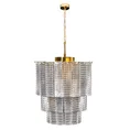 Lampa DALIA z prostokątnymi szklanymi zawieszkami - ∅ 42 x 50 cm - złoty 3