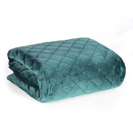 EUROFIRANY PREMIUM narzuta z welwetu pikowana metodą tradycyjnego szycia EUROFIRANY PREMIUM narzuta z welwetu pikowana metodą tradycyjnego szycia - 170 x 210 cm