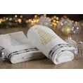 Ręcznik świąteczny EVE 02 bawełniany z haftem z choinką i kryształkami - 70 x 140 cm - biały 7