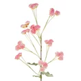 RÓŻYCZKI gałązka, kwiat sztuczny dekoracyjny z pianki foamiran - ∅ 3 x 92 cm - różowy 1