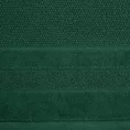 Ręcznik z drobną fakturą i miękką welwetową bordiurą - 30 x 50 cm - butelkowy zielony 2