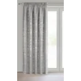 Zasłona gotowa INES z dodatkiem lnu w stylu eko - 140 x 270 cm - srebrny 2