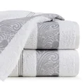 EUROFIRANY CLASSIC Ręcznik SYLWIA 1 z żakardową bordiurą tkaną w ornamentowy wzór - 50 x 90 cm - biały 1