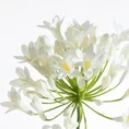 AGAPANT sztuczny kwiat dekoracyjny z płatkami z jedwabistej tkaniny - 76 cm - kremowy 2