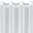 Firana z gładkiej tkaniny zdobiona pasem aplikacji z lśniącymi cekinami - 140 x 250 cm - biały 4