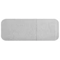 Ręcznik LUCY z miękką welurową bordiurą - 70 x 140 cm - srebrny 3