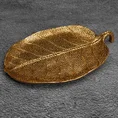 Liść bananowca patera dekoracyjna złota - 24 x 16 x 3 cm - złoty 1
