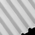 Firana KARA z gładkiej mikrosiateczki z lekkim połyskiem wykończona haftowaną falą - 300 x 145 cm - biały 7