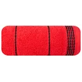 Ręcznik z bordiurą w formie sznurka - 70 x 140 cm - czerwony 3
