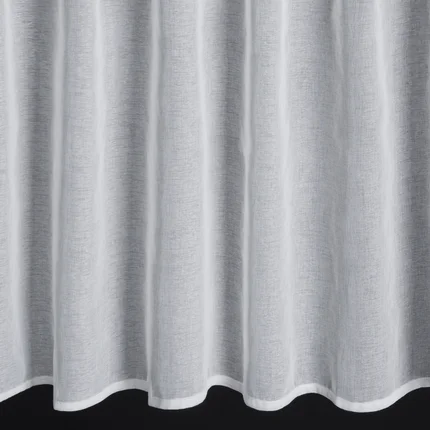 Firana SEVILLA z gładkiej matowej tkaniny z ozdobnymi szelkami z kryształkami Firana SEVILLA z gładkiej matowej tkaniny z ozdobnymi szelkami z kryształkami - 150 x 90 cm