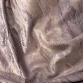 Zasłona  KORNELIA z miękkiej welwetowej tkaniny zdobiona szampańskim nadrukiem przypominającym marmur - 140 x 270 cm - różowy 7
