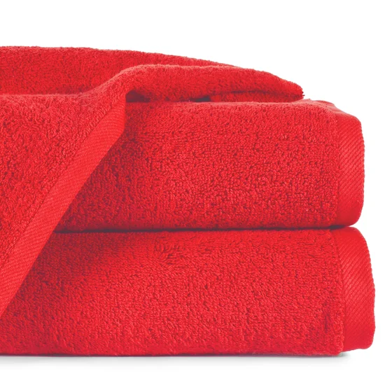 EUROFIRANY CLASSIC Ręcznik GŁADKI jednokolorowy klasyczny - 50 x 90 cm - czerwony