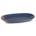 Patera ceramiczna NESSA z efektem ombre - 35 x 23 x 4 cm - niebieski 2