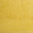EVA MINGE Ręcznik JULITA gładki z miękką szenilową bordiurą - 50 x 90 cm - musztardowy 2