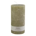 Świeca zapachowa RUSTIC o zapachu kwiatowo-orientalnym hand made - ∅ 7,5 x 15 cm - oliwkowy 1